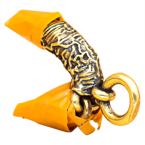 Chicken Pendant Source of Life Pendant Brass Retro Creative Personalized Car Keychain Pendant Cross-border Wholesale