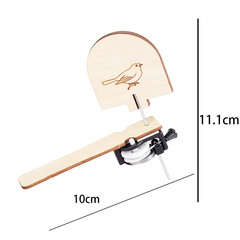 Creative technology small production DIY bird in a cage Children's interesting manual small invention Wooden science and education puzzle toy 