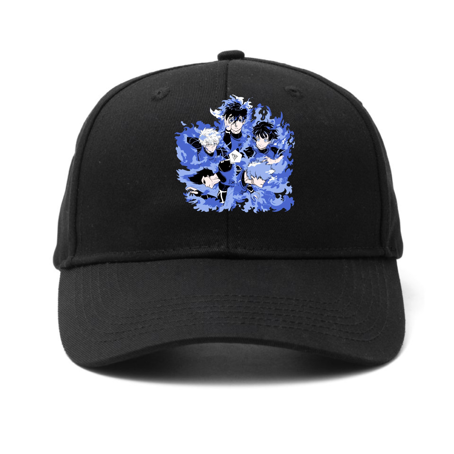 BLUE LOCK prisión azul con estampado circundante gorra para el sol al aire libre gorra de béisbol de moda callejera personalizada
