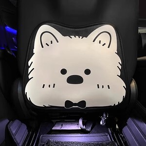 自動車座布団四季通用亜麻女2025新型かわいい子犬の後ろの一枚のシートカバー夏の涼しいマット|undefined