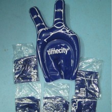 批发新款充气玩具手掌PVC吹气广告手指拍手道具手掌充气玩具