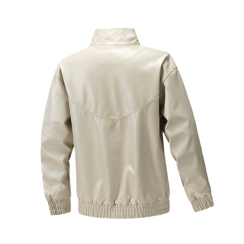 2024 chaqueta de cuero de moda para hombres nueva chaqueta de cuero joven guapo estilo coreano delgada locomotora chaqueta de tamaño grande para hombres