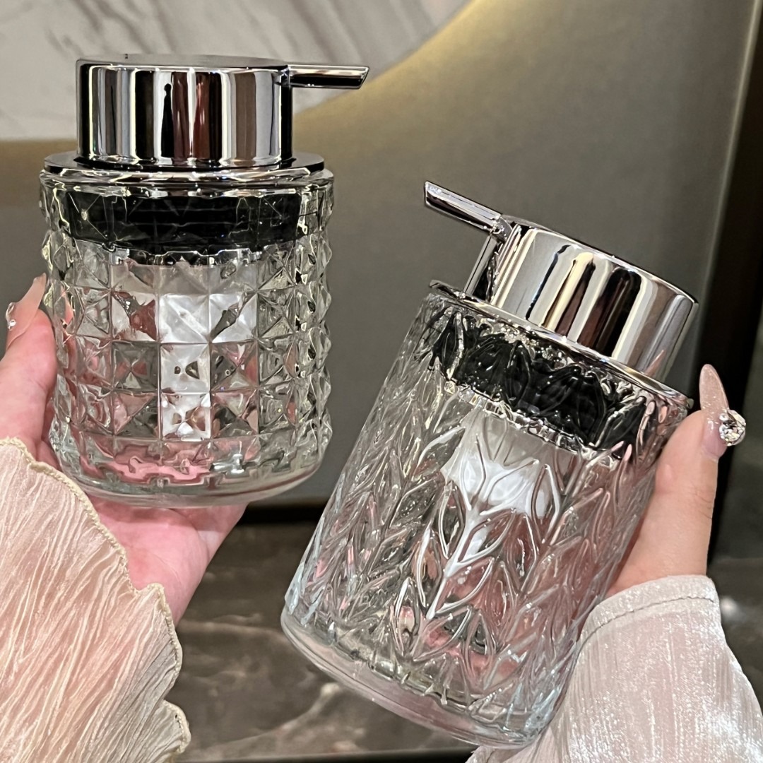 泡沫洗手液按压瓶大理石起泡瓶皂液器沐浴露乳液分装瓶子玻璃瓶