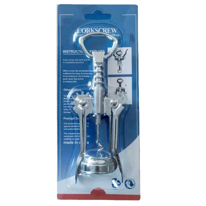 红酒开瓶器葡萄酒开盖器锌合金材料不锈钢螺旋酒钻厨房用品酒具