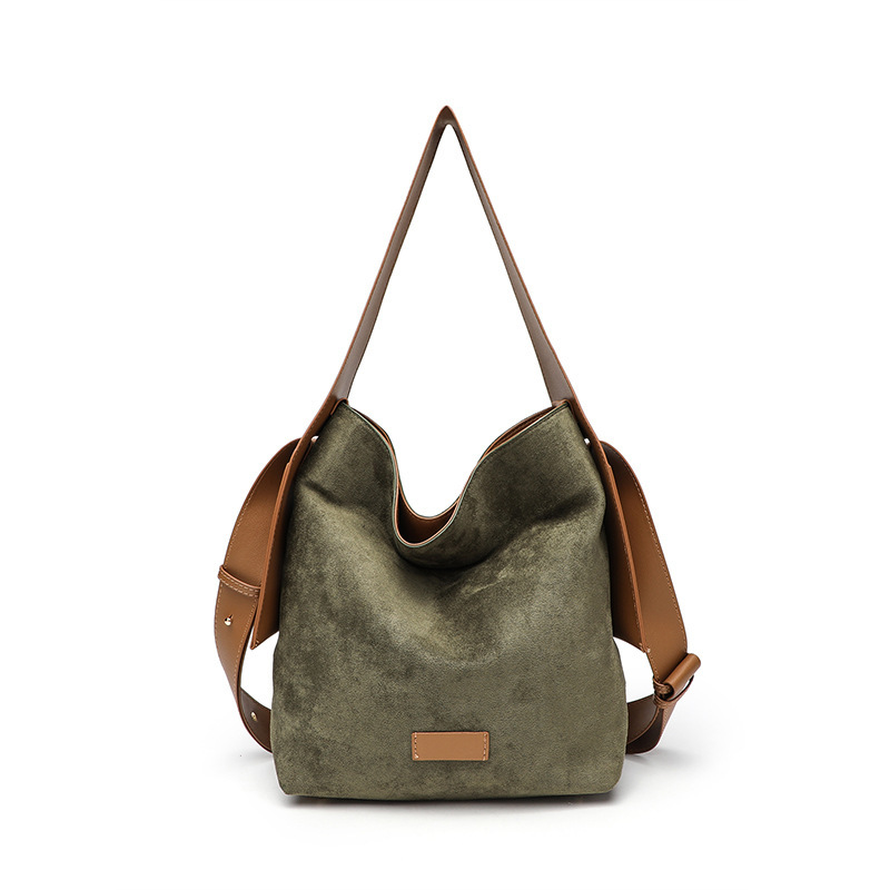 Bolso especial de orejas colgantes de songmont bolso de mujer grande y medio de cuero suave universal de un solo hombro bolso de mano