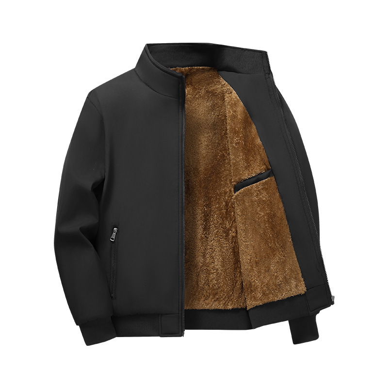 Cross-Border Thin Style Fleece-Lined Lamb Wool Multi-Pocket Fur Collar Cotton Jacket for Men, Winter Trendy Brand Solid Color Hooded Cotton Coat Cross-Border Thin Style Fleece-Lined Lamb Wool Multi-Pocket Fur Collar Cotton Jacket for Men, Winter Trendy Brand Solid Color Hooded Cotton Coat