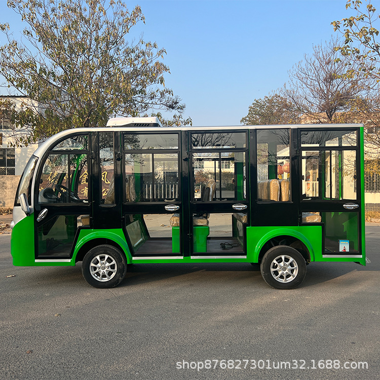Electric Sightseeing Vehicles for Tourist Attractions, 11-23 Seats, Fully Enclosed, for Use in Tourist Areas, Sales Offices, as a Shuttle Bus, for Factories and Schools