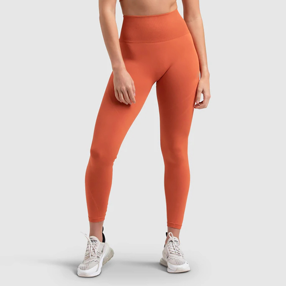 De Base Des Sports Couleur Unie Spandex Col Rond Survêtement T-shirt Leggings display picture 10