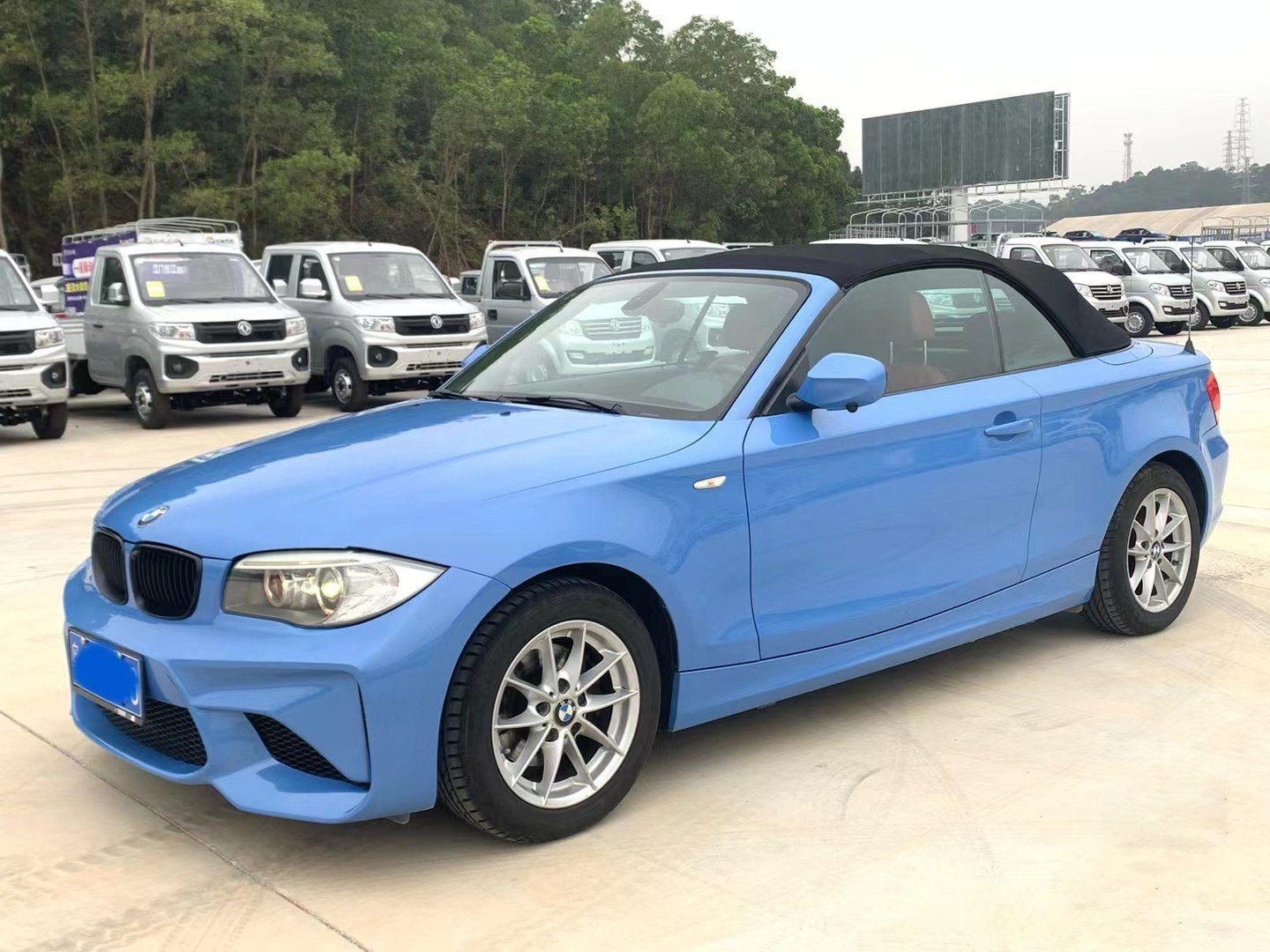 BMW 1 Series E82/E87 modified to M2 style with large body kit, front bumper and rear bumper modified for BMW