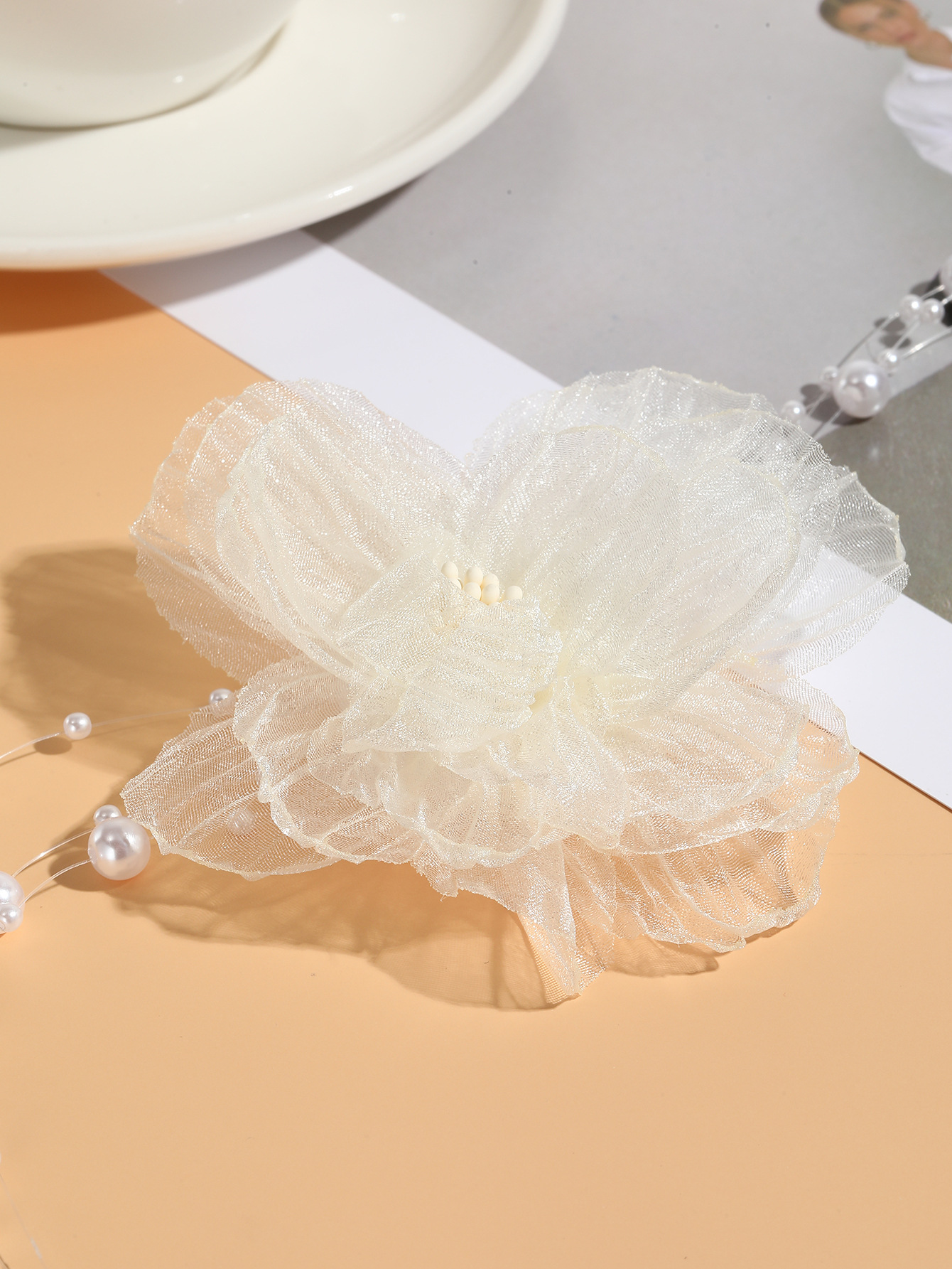 collana di fiori fantasma in vendita calda collana di rose in tessuto con fiori in pizzo collana di fiori_voghion.com