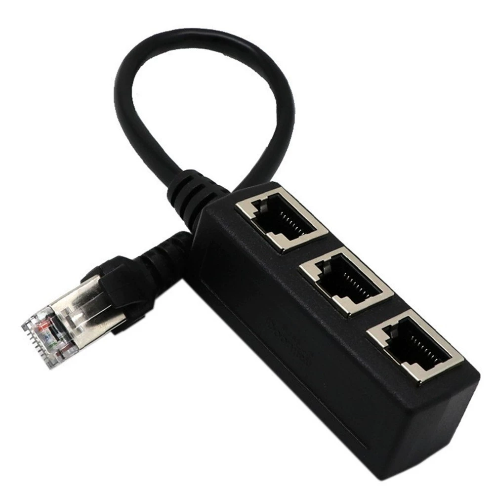 Адаптер распределения RJ45 Ethernet устройства 1 Гонг к 3 родительский порт LAN сеть RJ45 1 точка три удлинительная линия