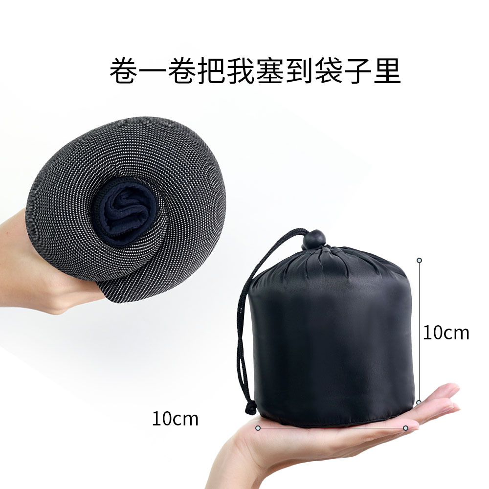 Nueva bufanda transfronteriza en forma de U almohada máscara de ojo espacio memoria espuma cuello almohada almacenamiento ajuste lento rebote memoria almohada de espuma
