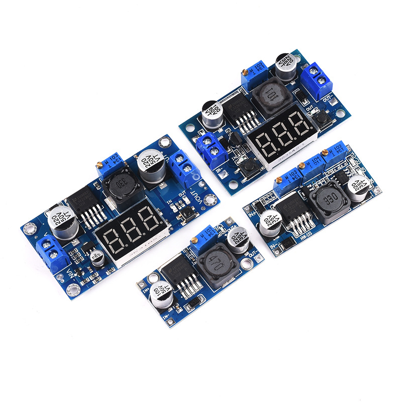 LM2596S DC-DC直流可调降压稳压恒流电源模块3A带数显3.3V5V12V24