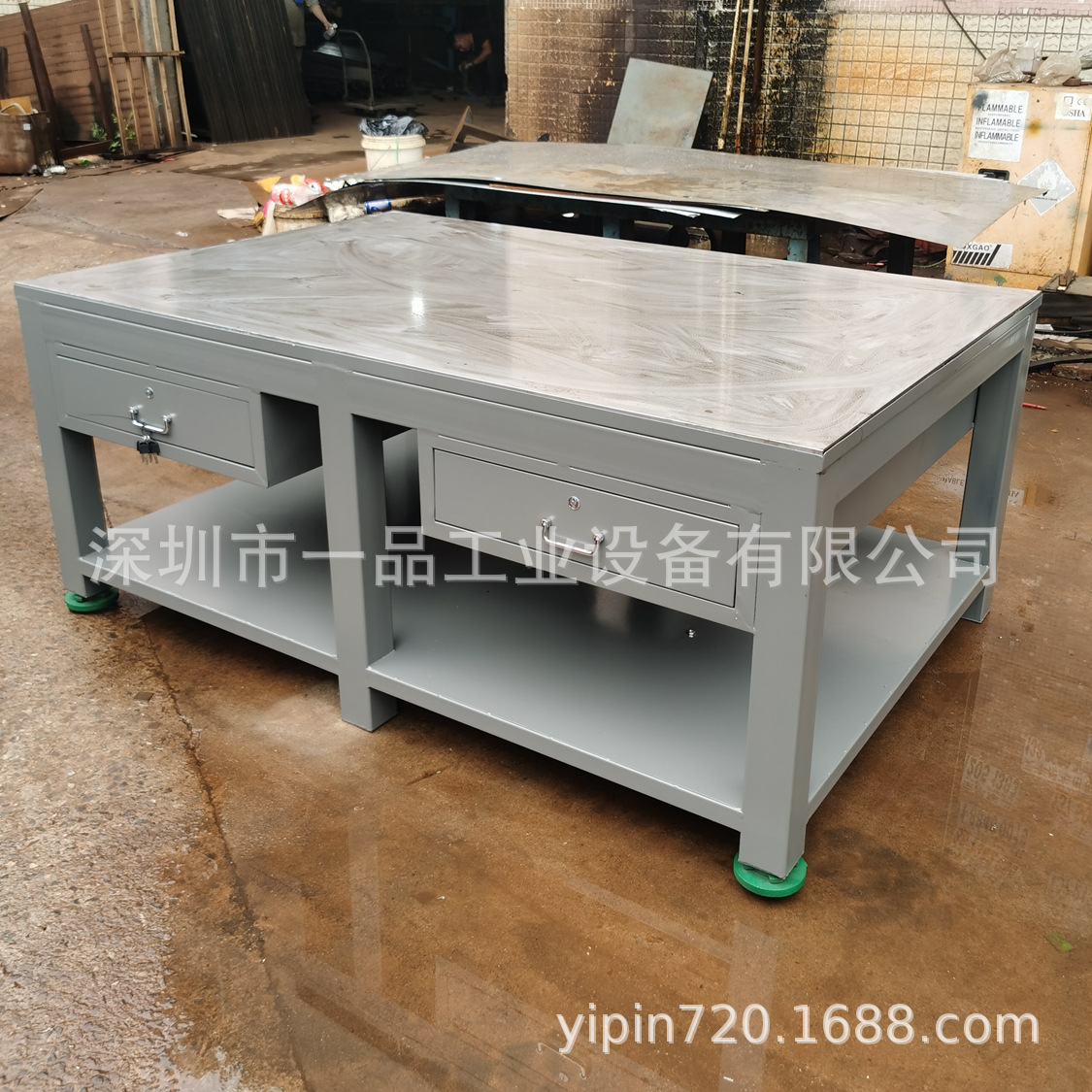 重型防静电工作台钳工桌钢板工作台模具维修台模具工作钢维修铁架