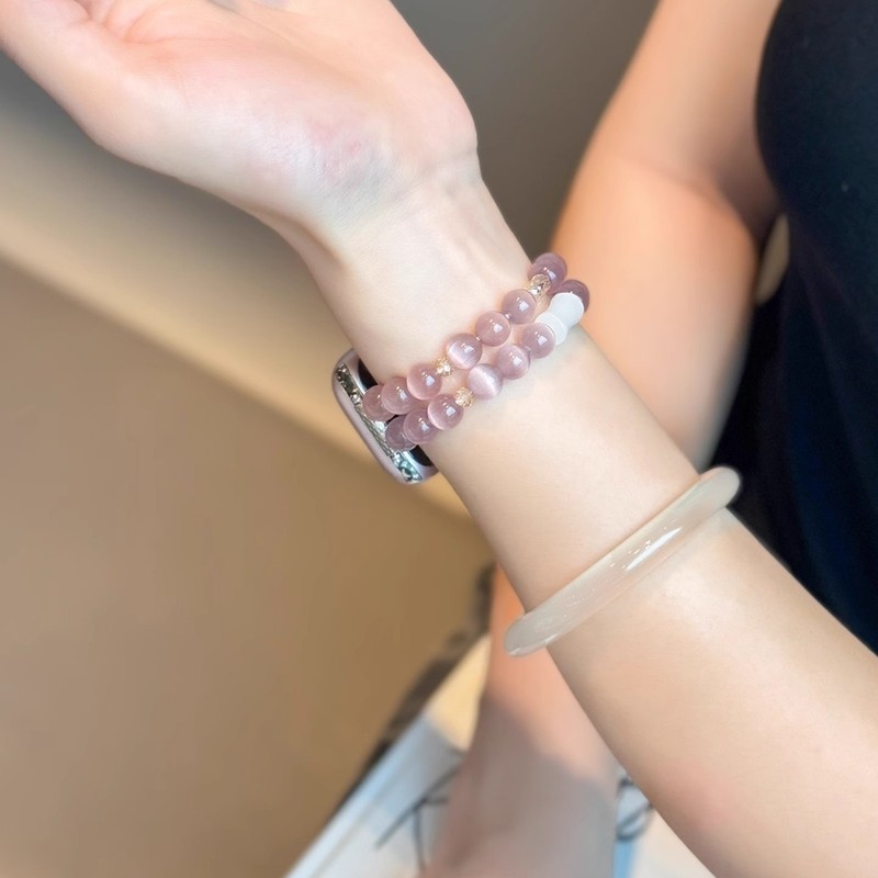Huawei 社の時計 Fit4 ストラップ新しい Fit3 グレープパープル Fit2 キャットアイ 4Pro ビーズ新しい女性の夏に適しています|undefined