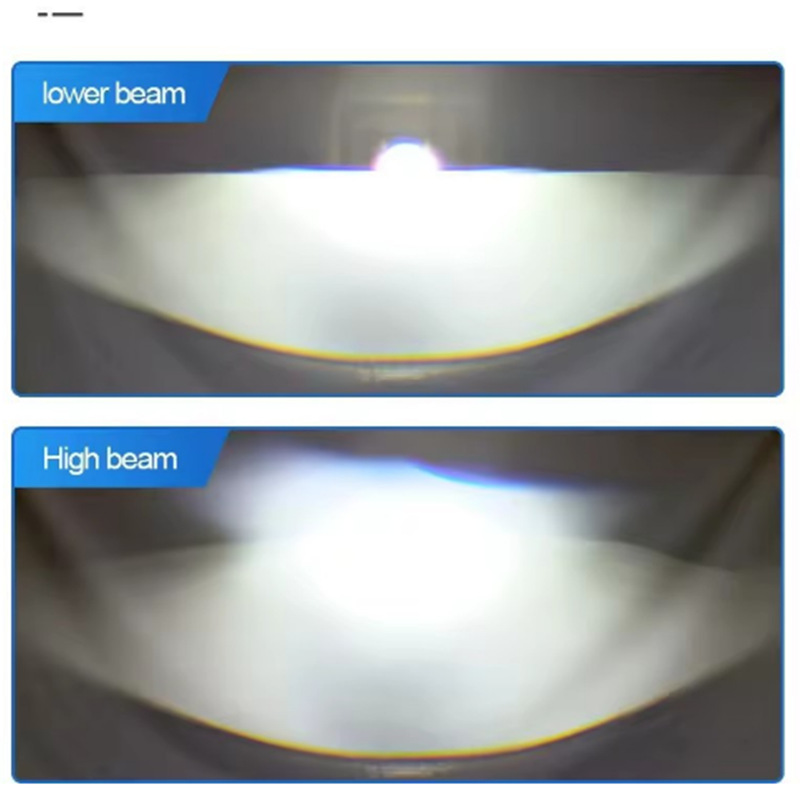Lente de doble luz LED, lámpara láser integral con lámpara de luz alta y baja convertida