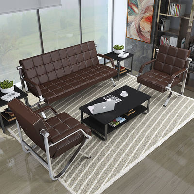 Stainless steel sofa to work in an office modern Office The reception Anteroom Three tea table Downstairs