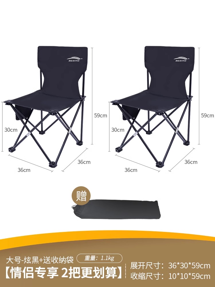 [커플전용, 2인 1세트로 더욱 가성비 좋음] 라지 사이즈 - 눈부신 블랙 + (사이드 포켓 ​​+ 수납가방 포함)