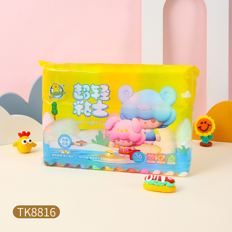 Arcilla ultraligera arcilla hecha a mano bricolaje arcilla color arcilla juguetes para niños plastilina color arcilla juego de herramientas arcilla al por mayor