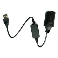 USB к автомобильному прикуривателю женский порт USB Boost 12 В прикуриватель женское сиденье регистратор Зарядка сокровище парковка источник питания