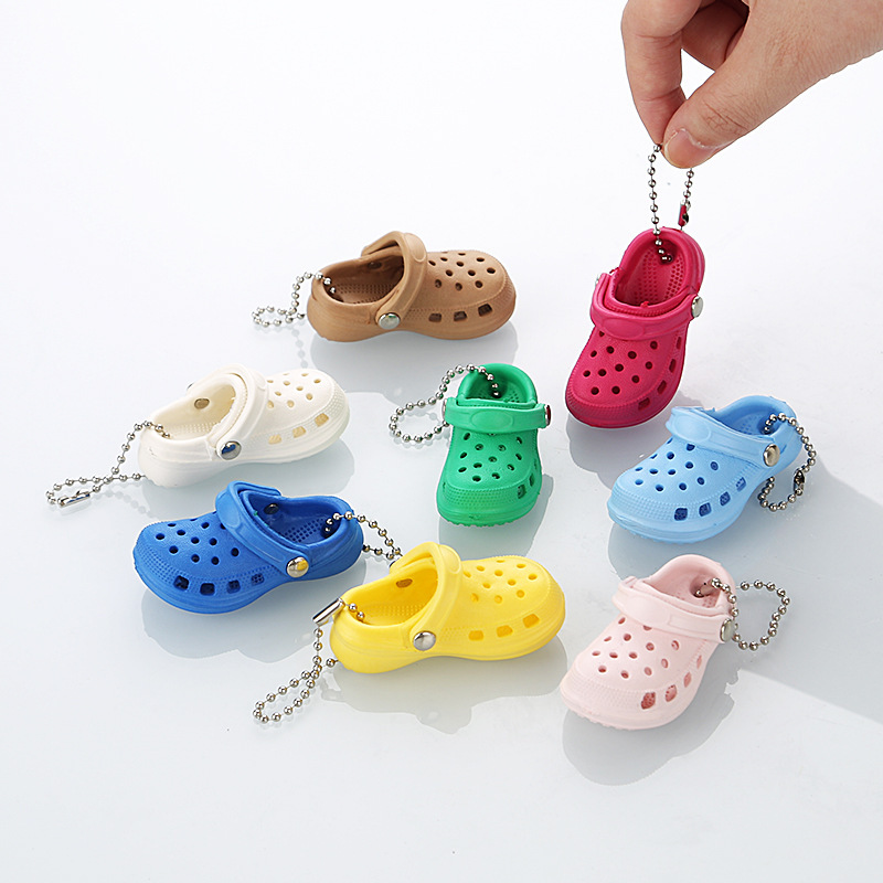 Fit cross hole shoes accessories mini accessories stereo shoes flower cute mini funny small shoe key chain