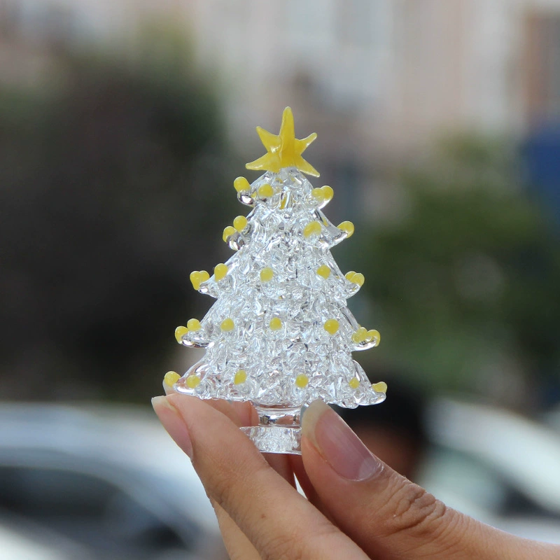 Glass holiday ornament, assorted gift box styles, handmade fragile decorations 4.5–13 cm