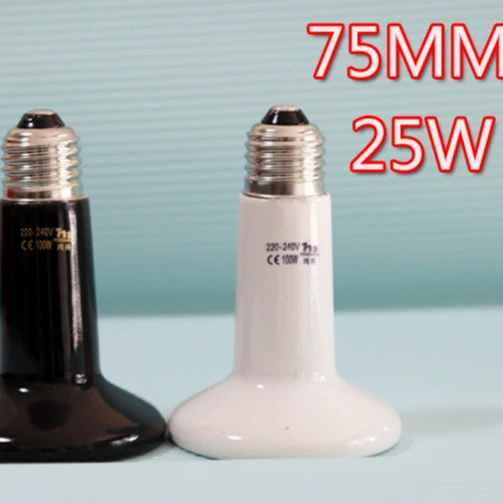 Производитель поставляет керамическую инфракрасную лампу для обогрева террариумов, 75 моделей, смешанная партия, 25 Вт