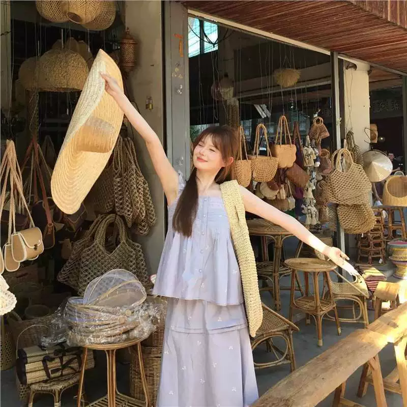 Женский костюм-двойка Unyoumi с бантом фиолетового цвета, лето 2025, новые летящие рукава