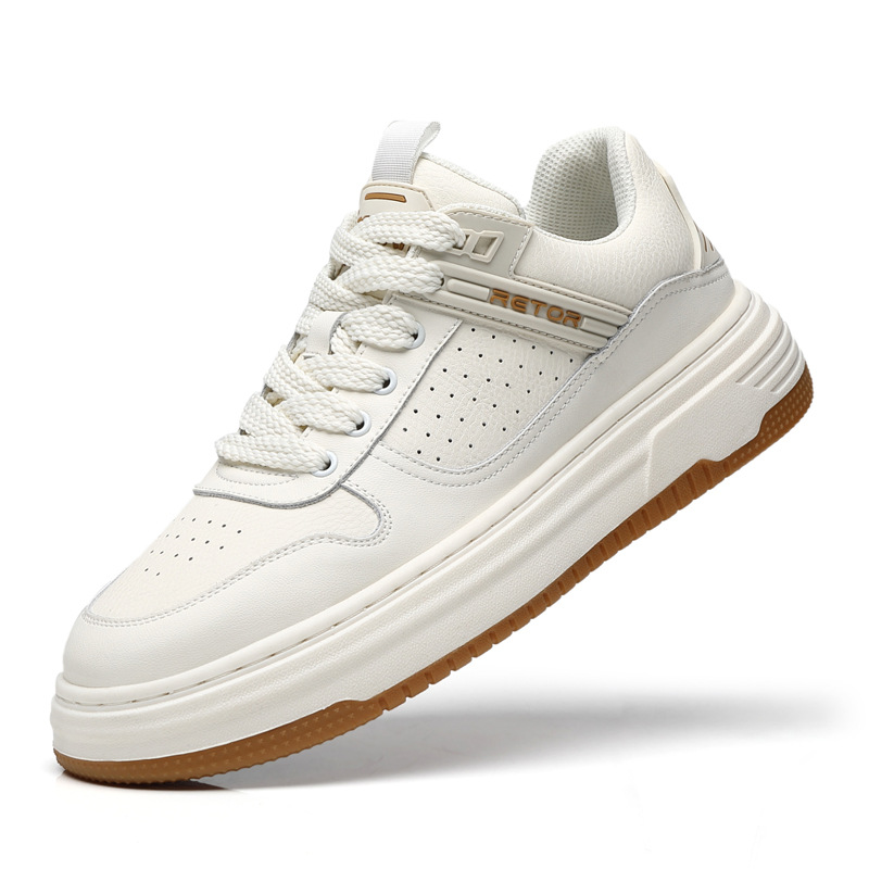 Zapatillas de deporte zapatos casuales deportivos de verano para hombres zapatos blancos zapatos de moda de suela gruesa transpirable de malla zapatos de hombre de todo fósforo al por mayor