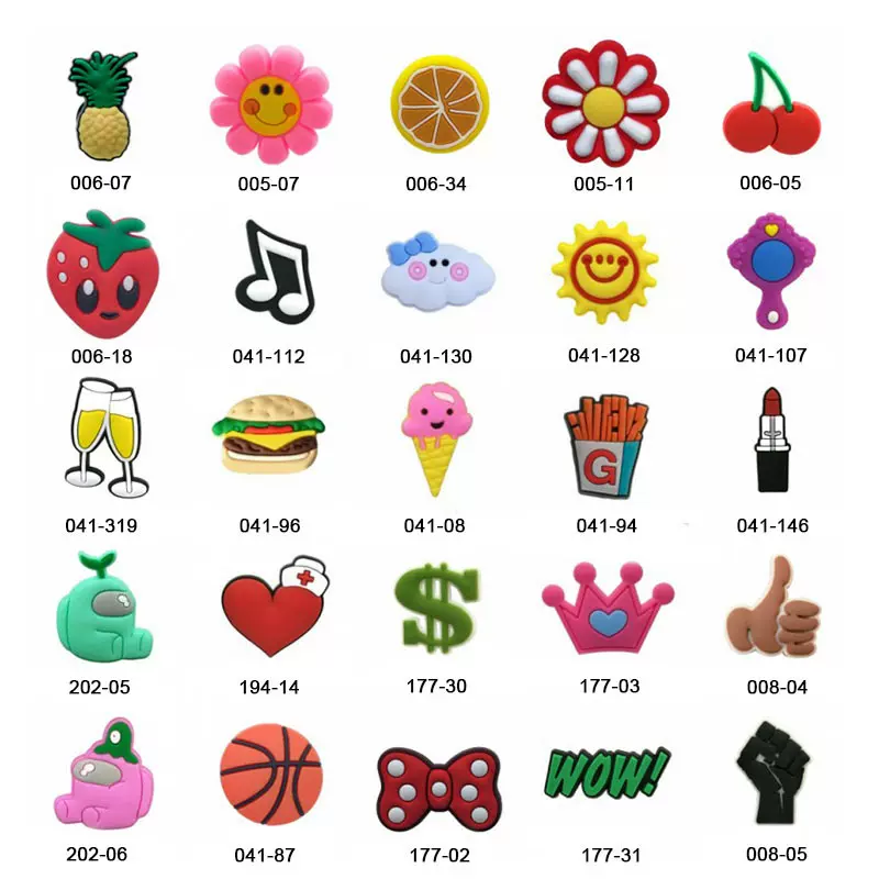 热销特价卡通动漫洞洞鞋花洞洞包手环装饰配件PVC软胶鞋扣鞋配饰