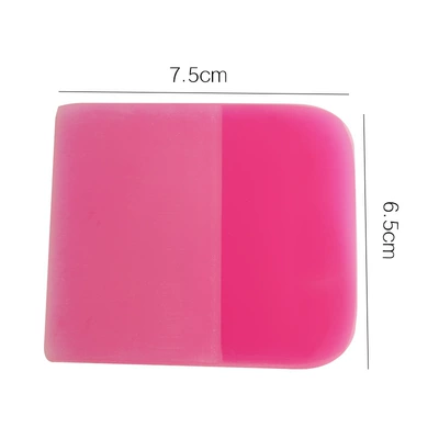 TPU film scraper beef tendon scraper invisible car clothing scraper car clothing construction plastic scraper pink scraping film scraping (Car cleaning tools) - fsgnj-pink-trumpet