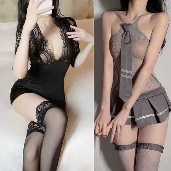 [2-piece pack] hip-covering skirt (free in black) + jk school girl net skirt