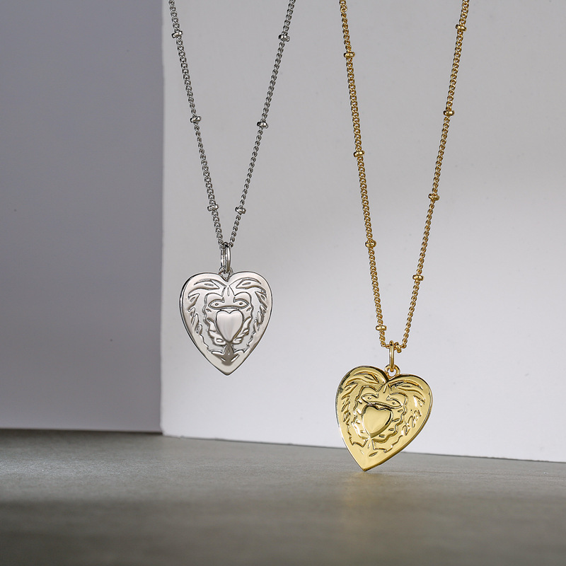 Sweet Heart Shape Copper Plating Pendant Necklace 1 Piece