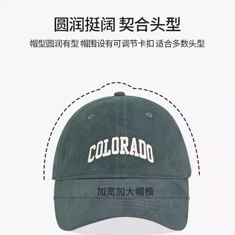 Summer baseball cap, trend sun hat with letters, sun protection