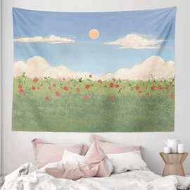 挂毯/壁毯;靠垫/抱枕;门帘、小窗帘