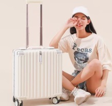 新款行李箱女日系高颜值18寸拉杆箱小号迷你登机箱20铝框一件代发