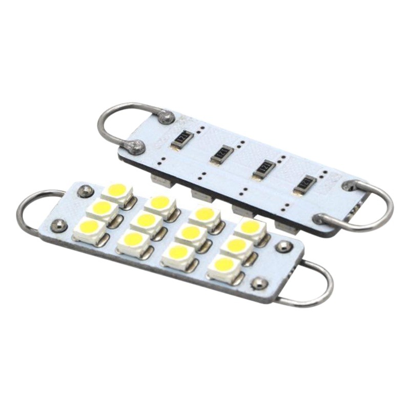 Chihong doble gancho luz de techo 3528 12SMD 44MM anillo 1210 Luz de maquillaje de coche [ventas directas de fábrica]