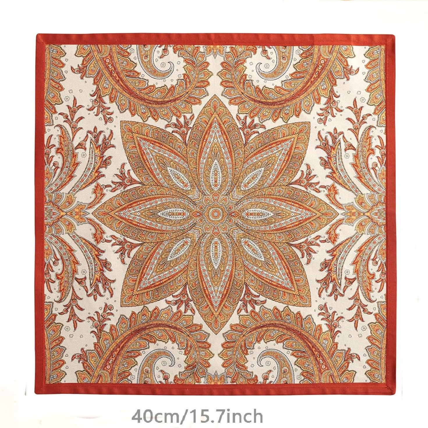 Transfronterizo servillas amazónicas algodón impresión digital fiestas de bodas decoración nacional almohadilla de mesa floral