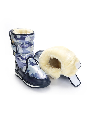 Phibee Phibee Elephant Outdoor Snow Boots Anti-Slip Warm Fleece Thick Snow Shoes with Thick Soles