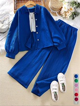 A 60953 Children's Collar Shirt Set ͯ�b�r�����b �W���L���
