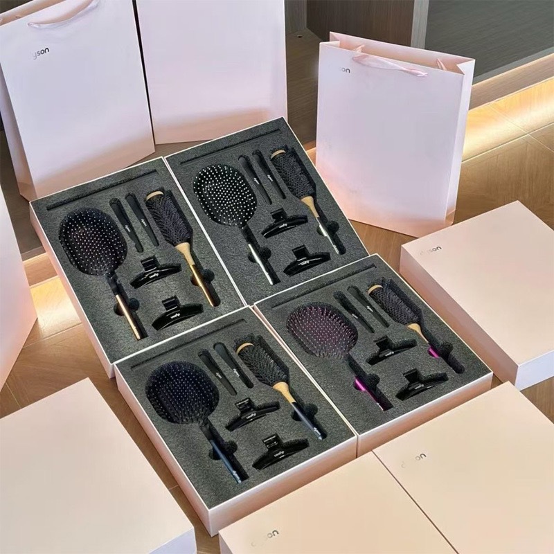 Dyson üslubunda hava yastıqlı saç fırçası, masajlı və antistatik daraq