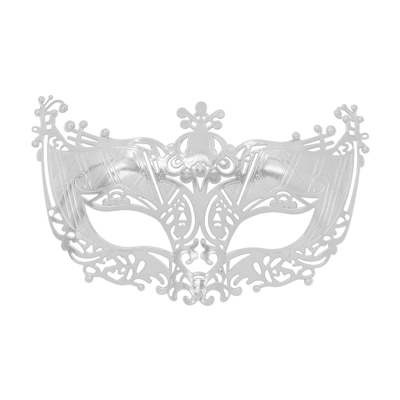 Venta caliente transfronteriza galvanoplastia calada Carnaval de Halloween multicolor de media cara Los hombres admiten máscara de fiesta máscara de bar