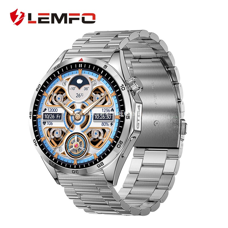 Lemfo Adult High-Definition Bluetooth Call Sports Health Monitoring Gts4/Lt09 Smart Watch Cross-Border 2025