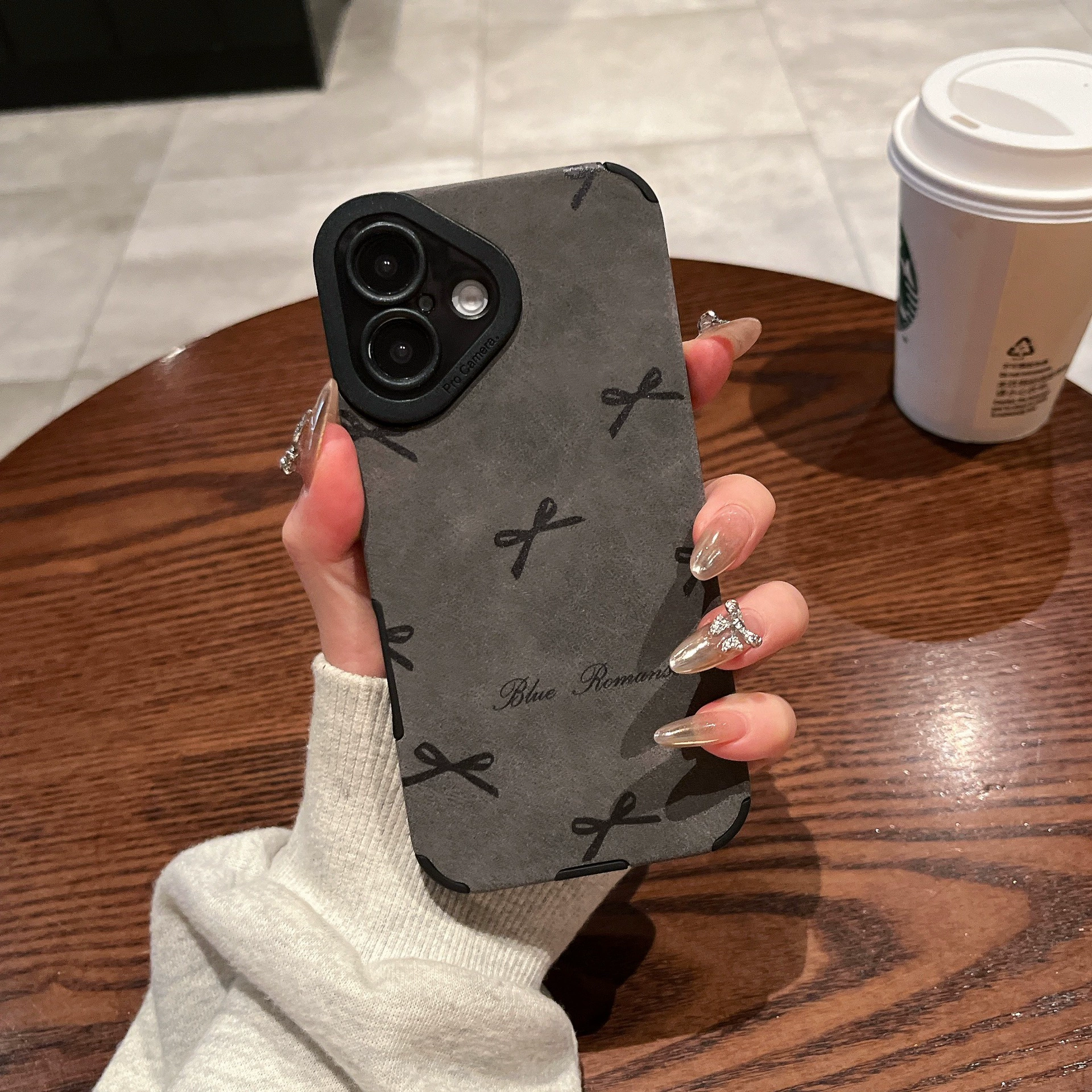 Apple, совместимый защитный чехол с бантом, чехол для телефона, iphone, 16promax