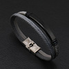 Trend retro woven bracelet stainless steel for beloved, adjustable accessory, suitable for import, simple and elegant design
