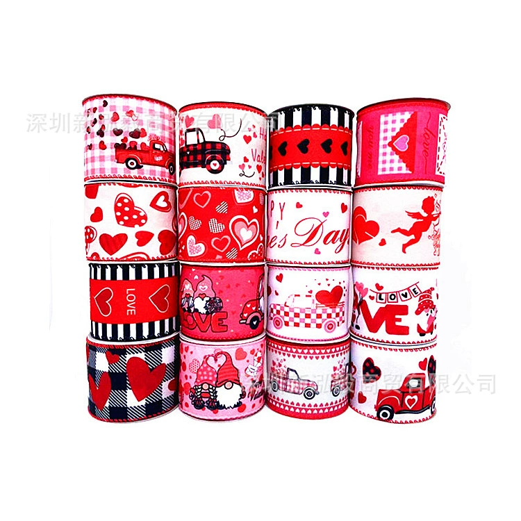 День Святого Валентина проволочная лента DIY красная лента любви Лук Свадьба Танабата Подарочная упаковка лента