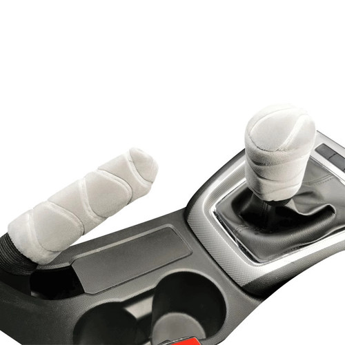 Winter Fleece Gear Shift Boot Shift Lever Boot Parking Brake Boot Gear Shifter Set Automatic and Manual Transmission Universal Type