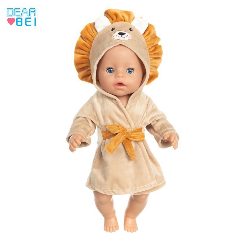 Q18-880 米黄狮子睡袍 (4)