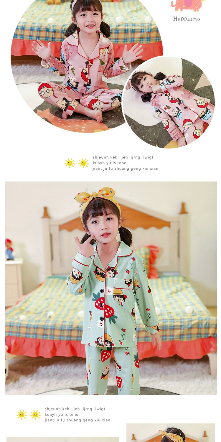 cotton nightgowns Dinosaur Cardigan Set Spring Children Pajamas Suit Long Sleeve Girls Sleepwear Full Autumn Kids Homewear Boys Pyjamas Set best nightgowns