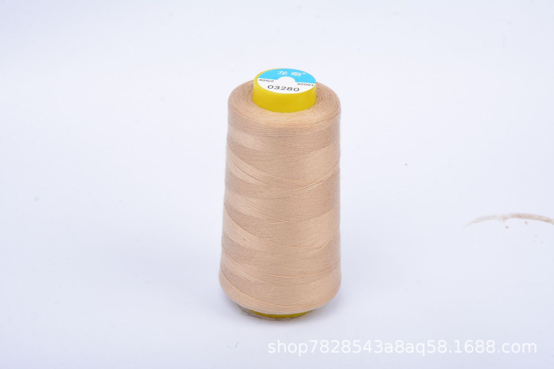 402 Liu Qing 3000 yardas línea de costura serie marrón línea especial de fábrica de ropa línea de máquina de coser de alta velocidad